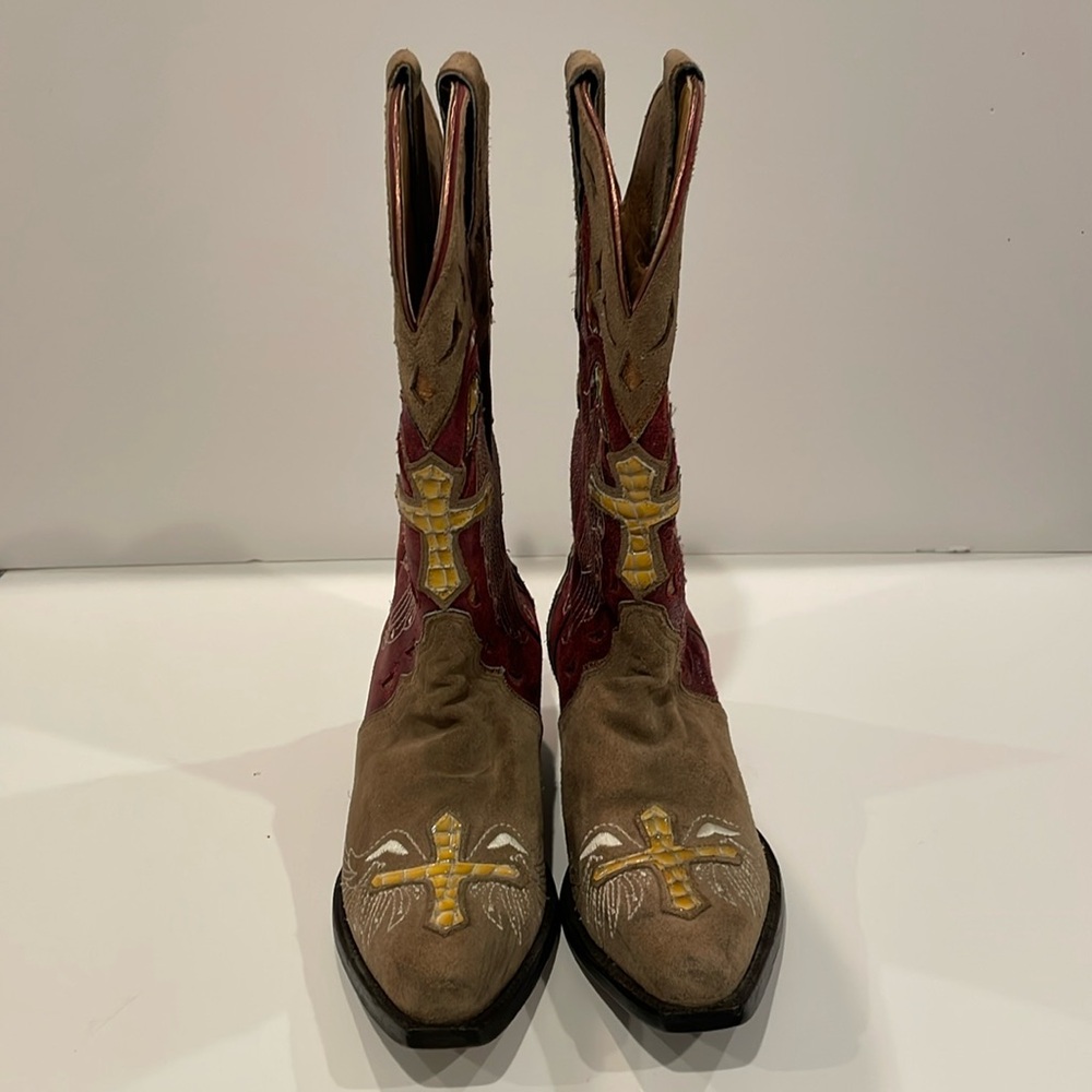 STERLING RIVER HIGH QUALITY LEATHER BOOTS SIZE 7 MADE IN MEXICO